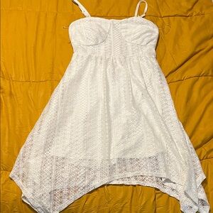 Elegant White Lace Dress